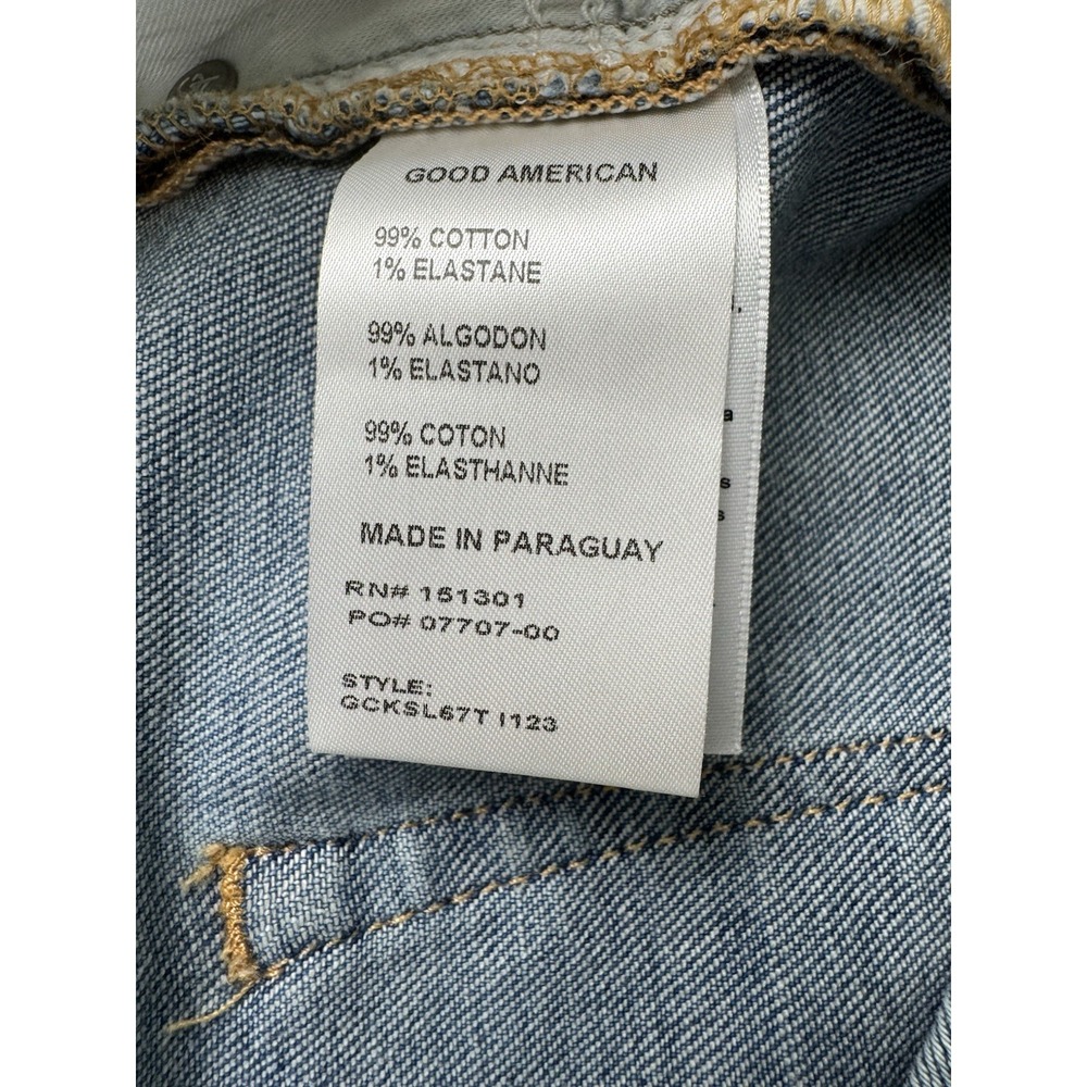 Good American Jeans Womens 18 Good Classic Light Wash Blue High Rise - Picture 4 of 7